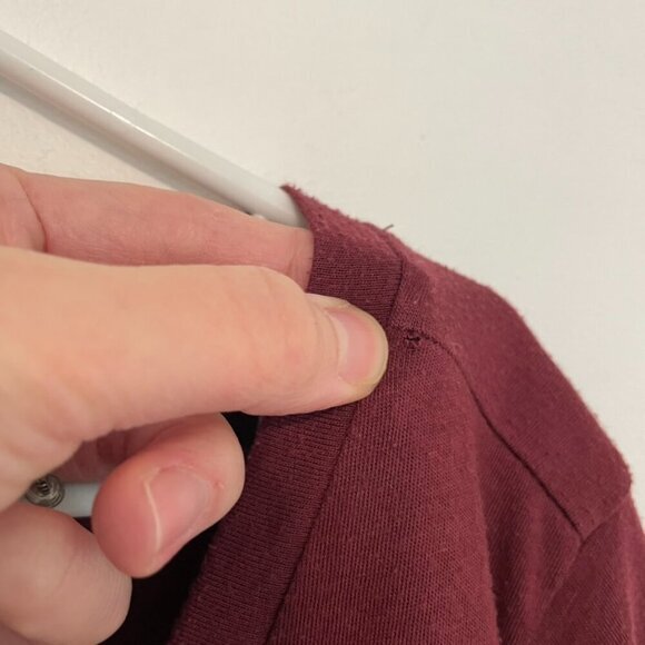 TORRID 2 Plus Size Girlfriend Signature Jersey V-Neck Tee Burgundy Maroon TShirt - Picture 8 of 16